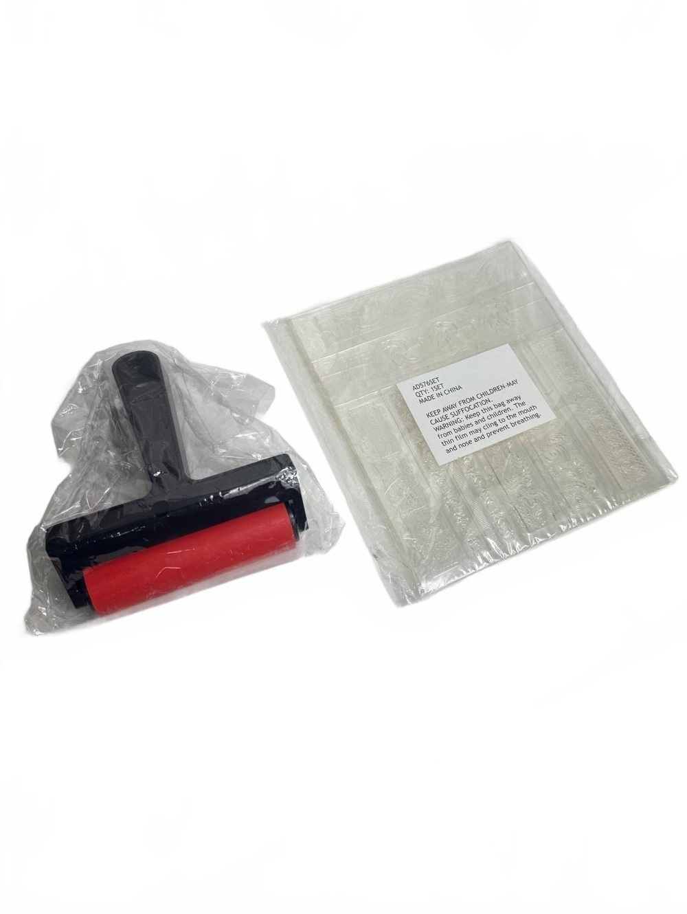 Embossed Pattern Texture StampsRolling Pin and Crafting